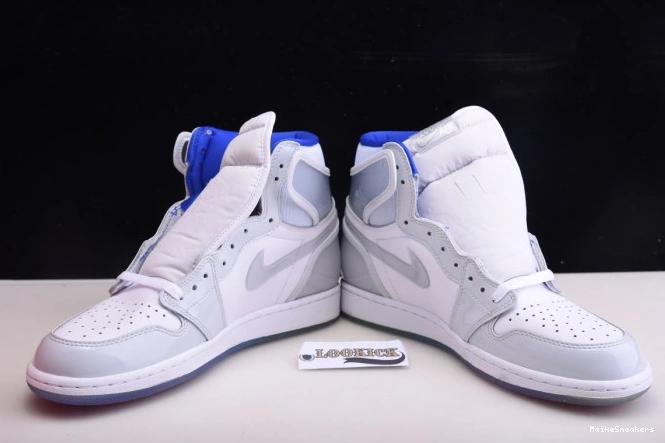 MaikeSneakers Racer Jordan 1 Retro White CK6637-104 High Air Zoom Blue 0813